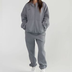 ❤️NIP!!❤️ Cmfrt CLOUD FULL-ZIP HOODIE & SWEATPANTS WOLF GRAY S/M